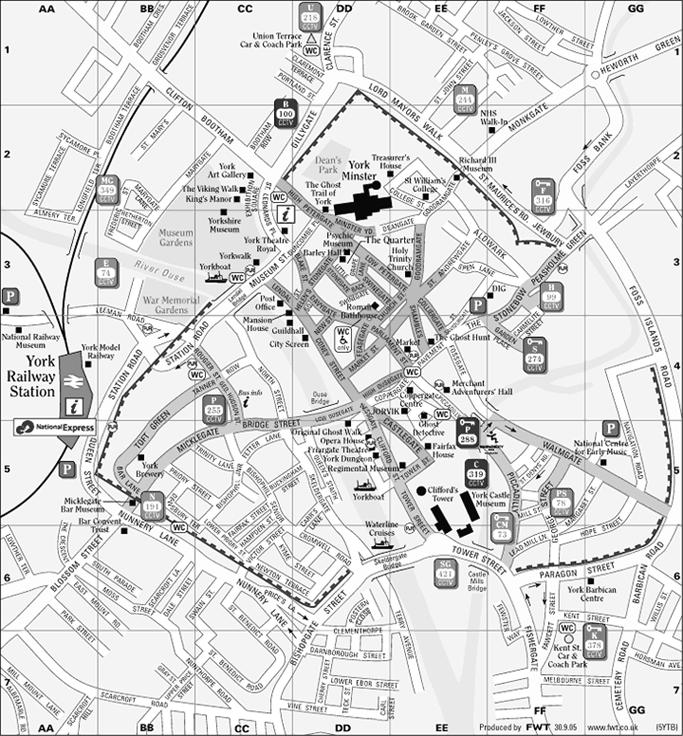 York city centre map