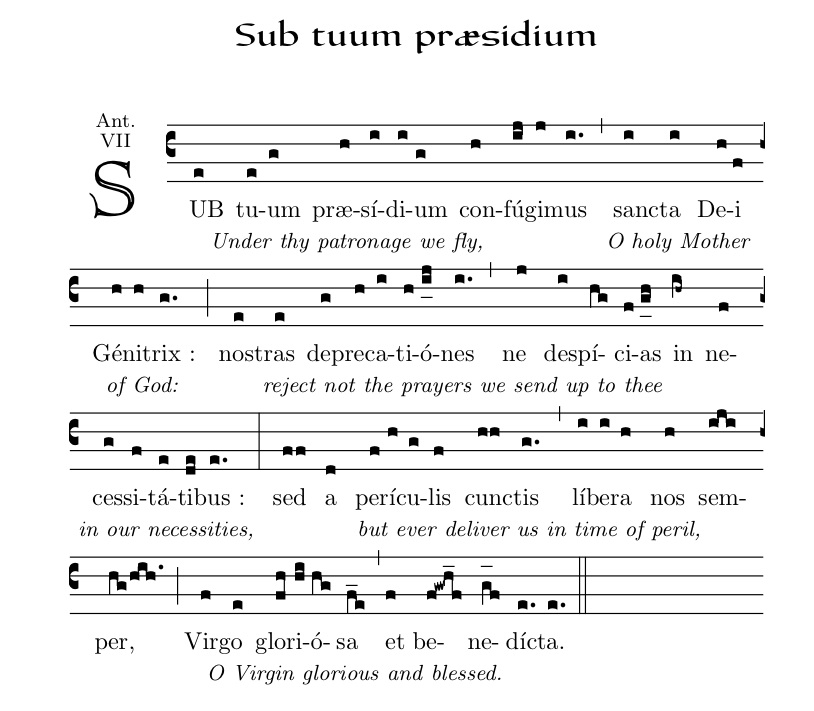 sub tuum